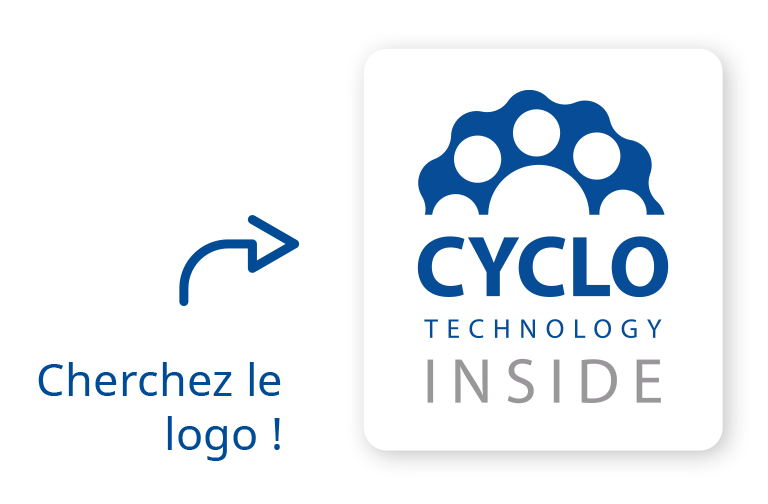 Cyclo Technology Inside - Cherchez le logo !