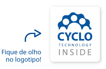 Cyclo Technology Inside - Fique de olho no logotipo!